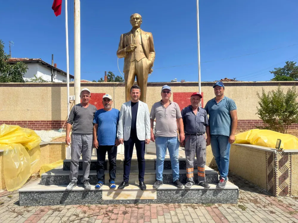 İbriktepe Köyünün Meydanı Yeniden Düzenleniyor.