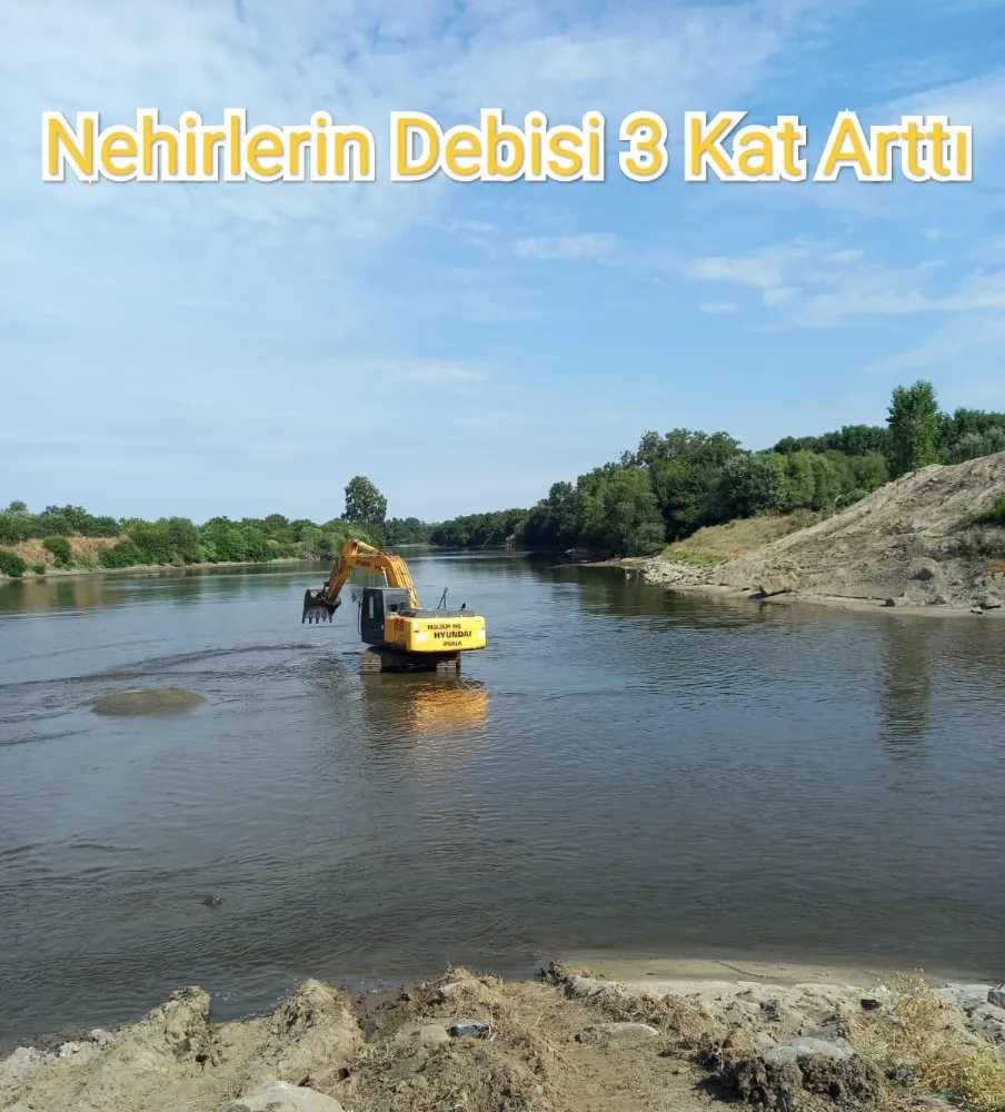 Nehirlerde Debi 3 Kat Arttı 