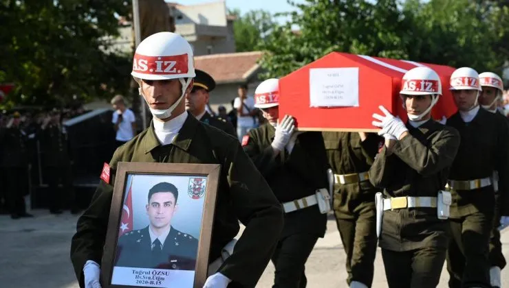 Şehit Üsteğmen son yolculuğuna uğurlandı