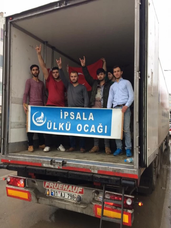 Ülkücülerden Halep?e Yardım