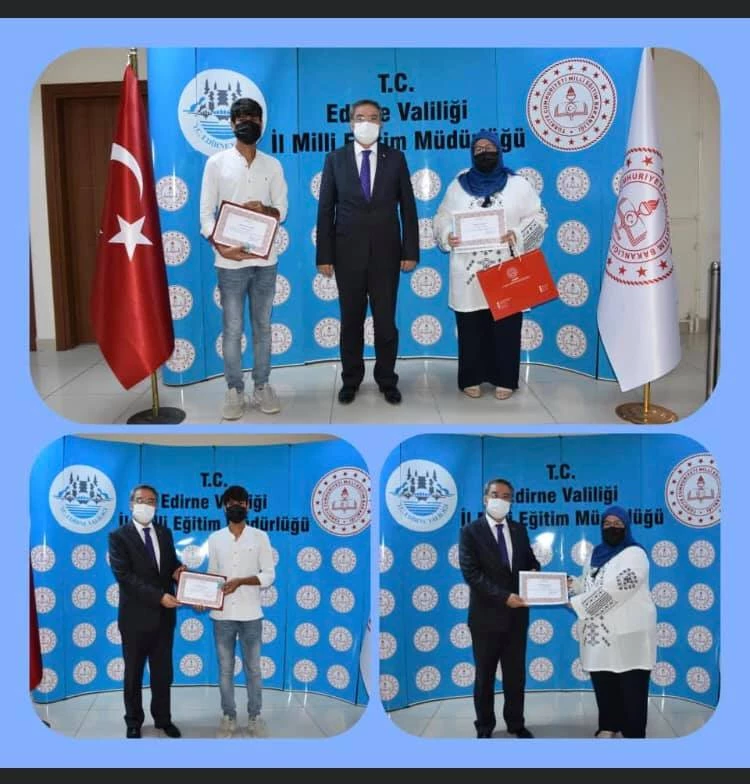 Hamza Çekiç, Kuran Kerim Okuma Yarışmasında 3.Oldu.