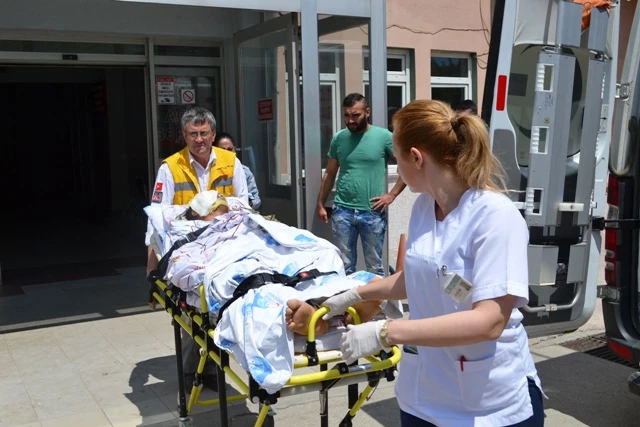 Kendisine saldıran yılanı yakmak isterken, kendini yaktı