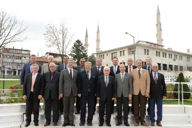 Başkanlar projelerini, Vali Şahin?e anlattı