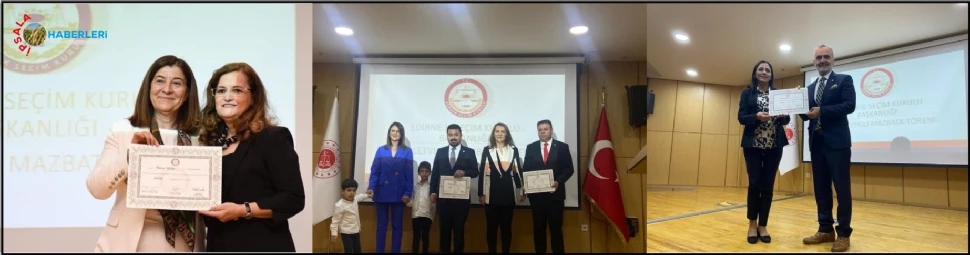 Edirne Milletvekilleri Mazbatalarını Aldı.