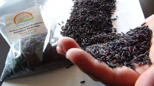 Siyah pirinç sofralarda