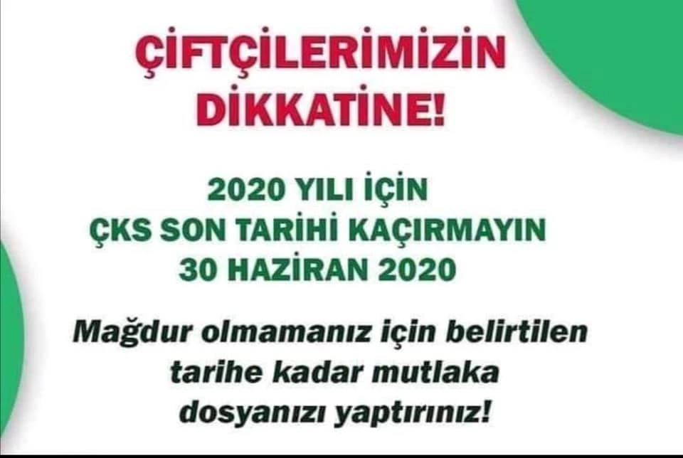 ÇKS Başvuru İçin Son Tarih Uyarısı