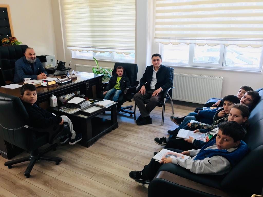 Minik Öğrencilerden Müftü Ziyareti