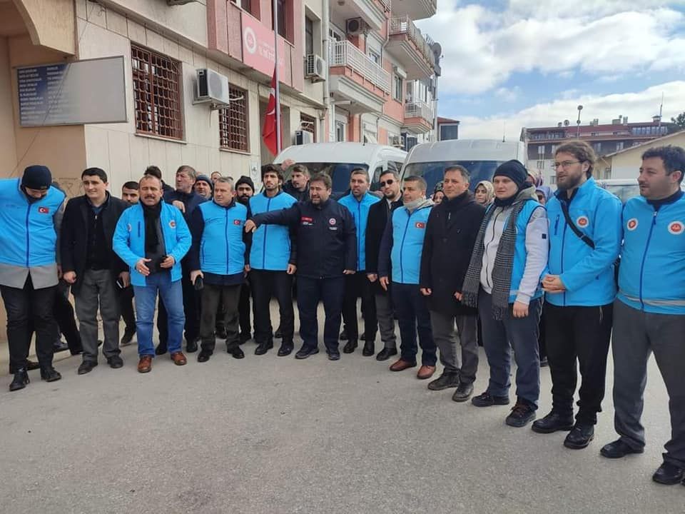 Edirne İl Müftülüğü Personeli Deprem Bölgesine Gitti.