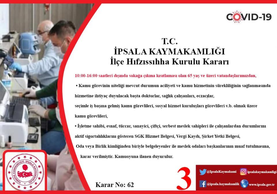 Korona Virüs Tedbirleri Arttırıldı.