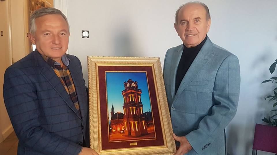 Topbaş'a,Hem Teşekkür,Hem Veda Ettiler.